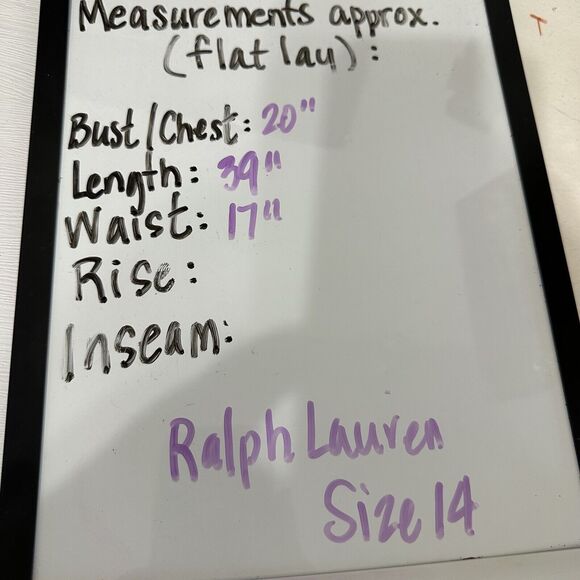 Lauren Ralph Lauren Dress Women Size 14 White Linen High Waist Sleeveless Ruffle - Picture 13 of 13